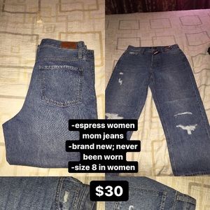 Express women mom jeans! High waisted😌